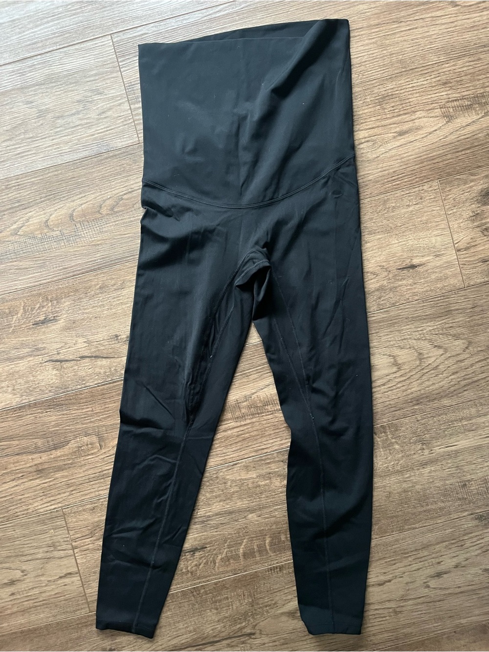 High-Waist Black Maternity/Support Leggings
